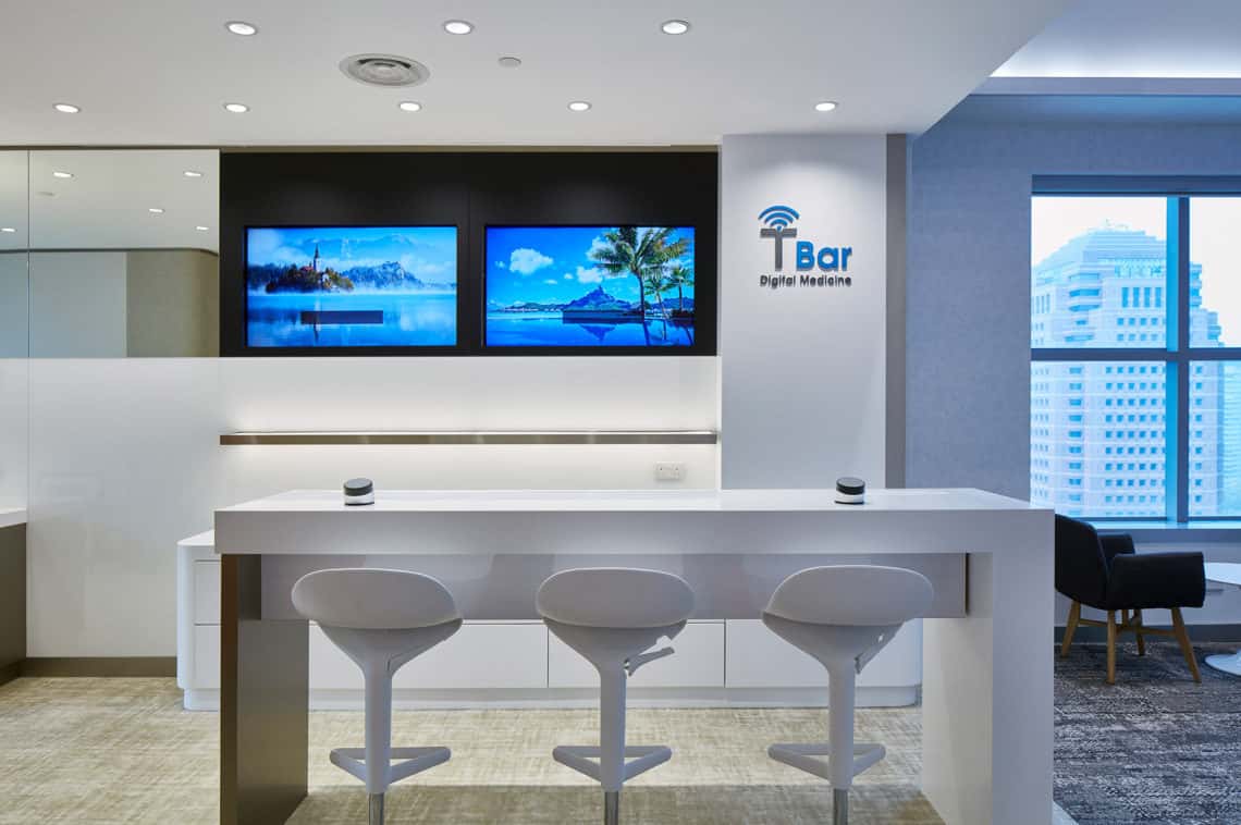 Thomson Medical Group Nodal Centre; Thomson Wellth Clinic T-Bar for technology and health wellness service integration.